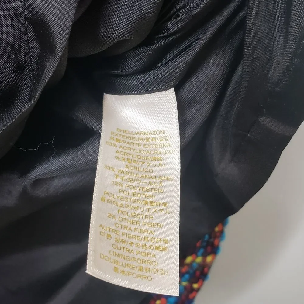 Kate Spade Judy Rainbow Tweed Skirt Size 8